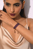 Violet Veil Beaded Bracelet