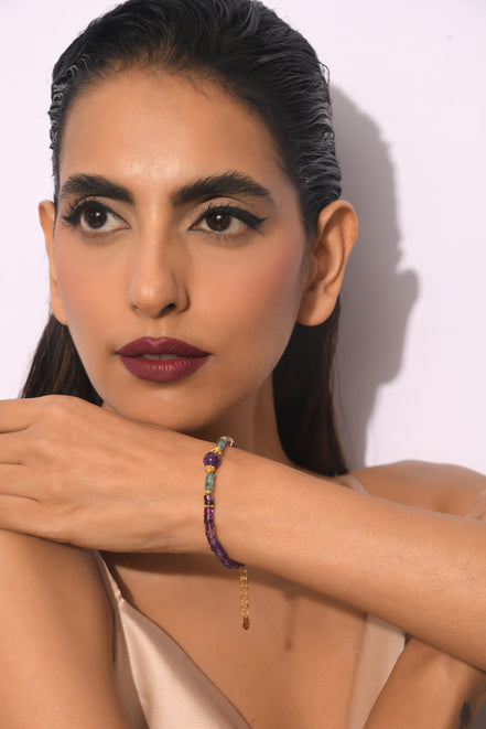 Inner Tide Bracelet (Amethyst + Apatite)