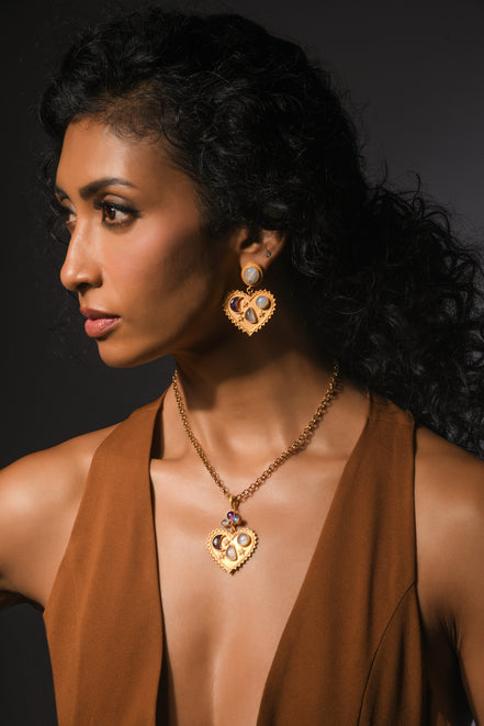 Moonlit Hearts Earrings