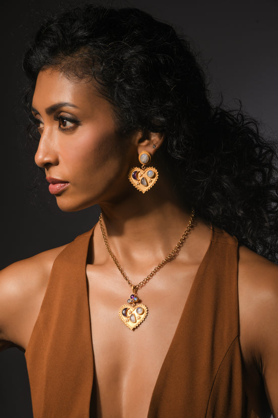 Moonlit Hearts Earrings