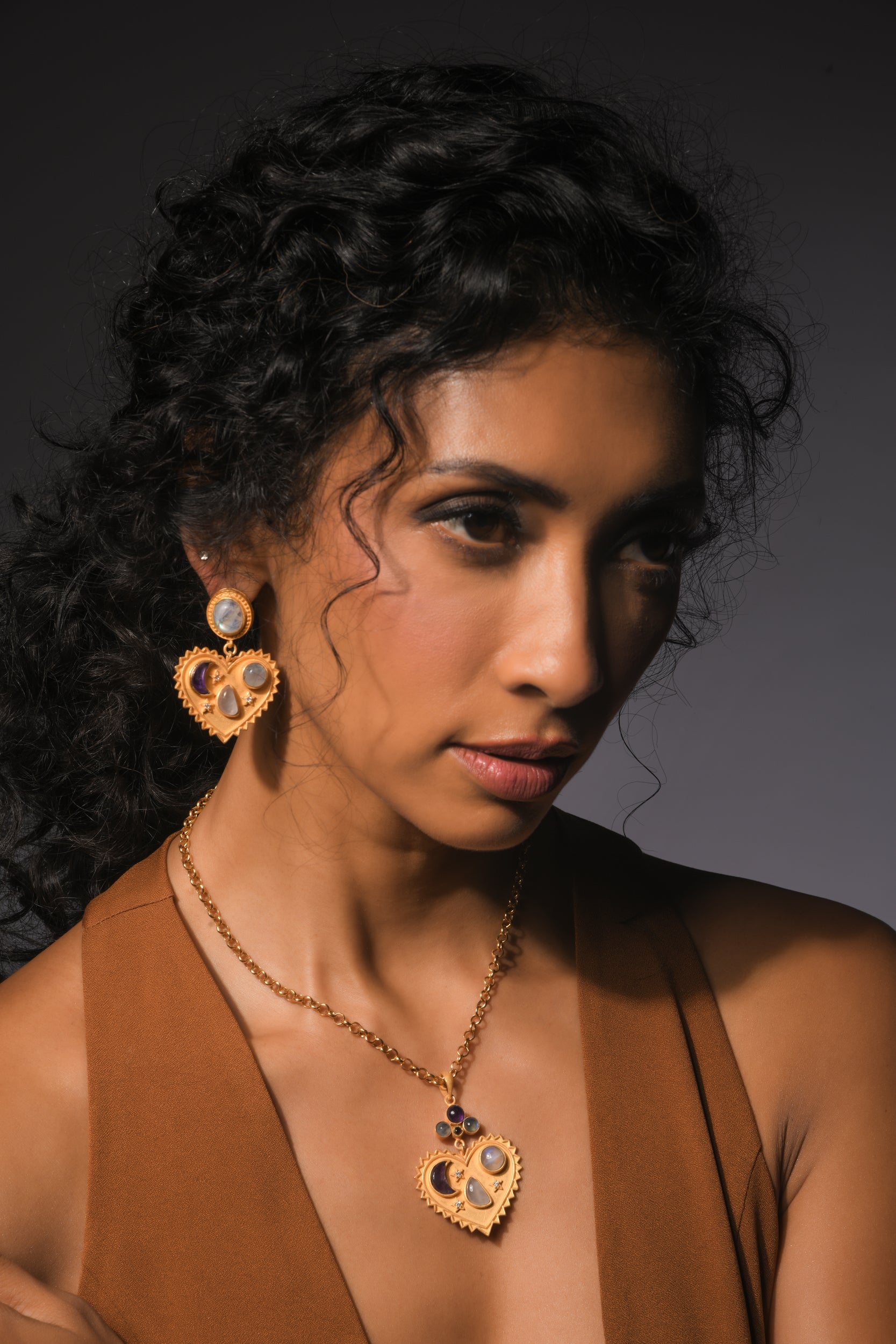 Moonlit Hearts Earrings