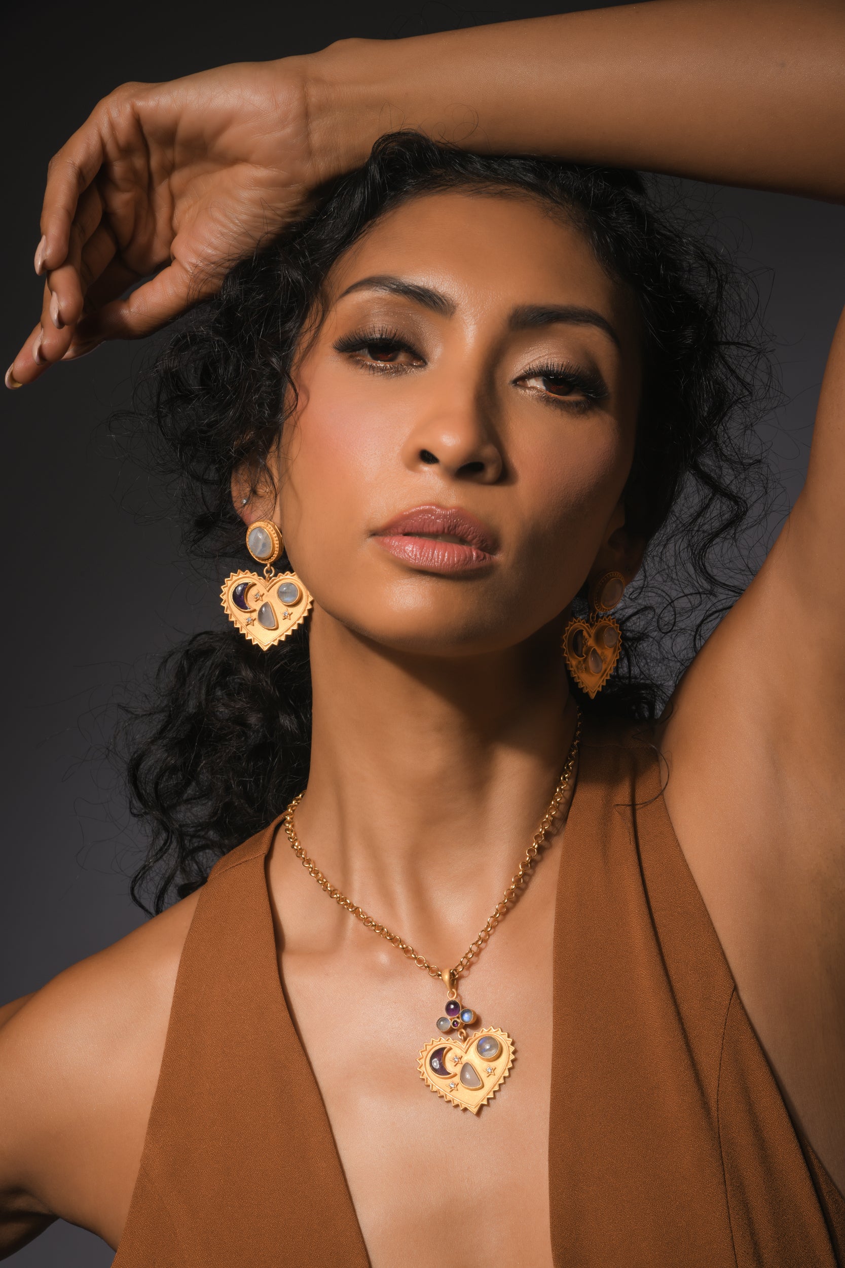 Moonlit Hearts Necklace