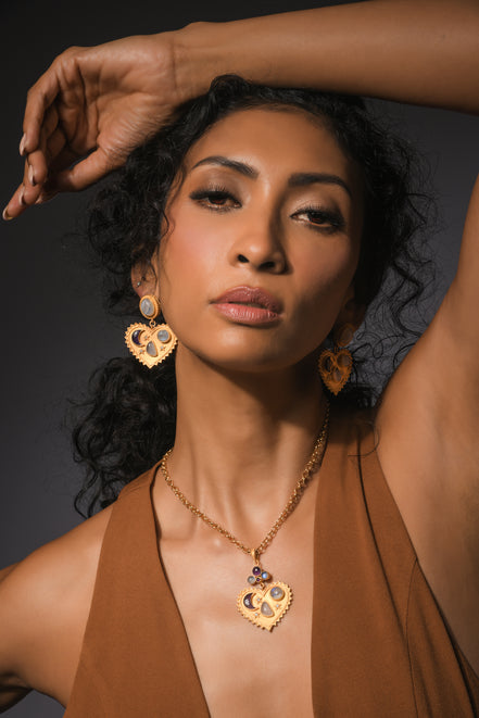 Moonlit Hearts Necklace