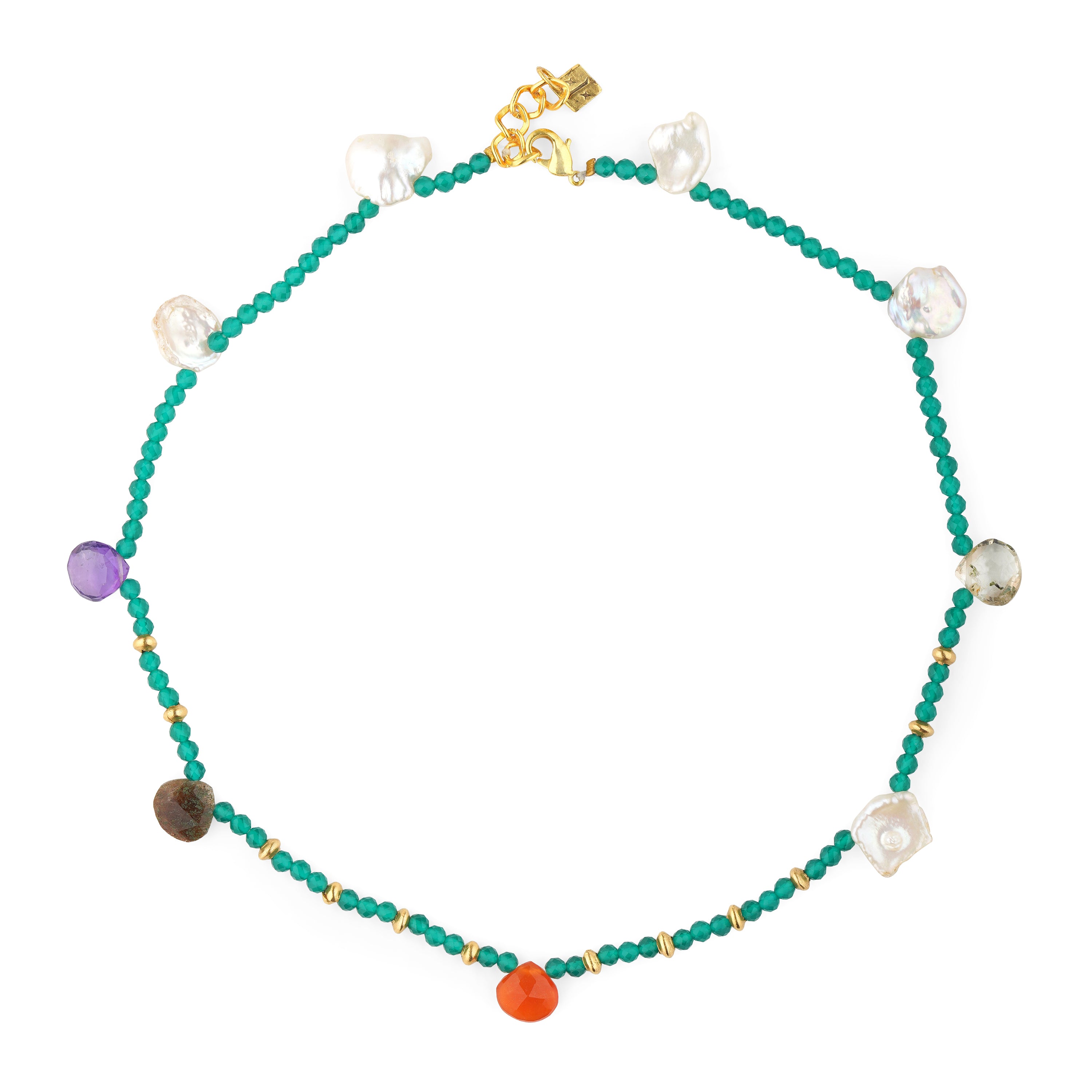 Soul Radiance Choker (Green Onyx Multi)