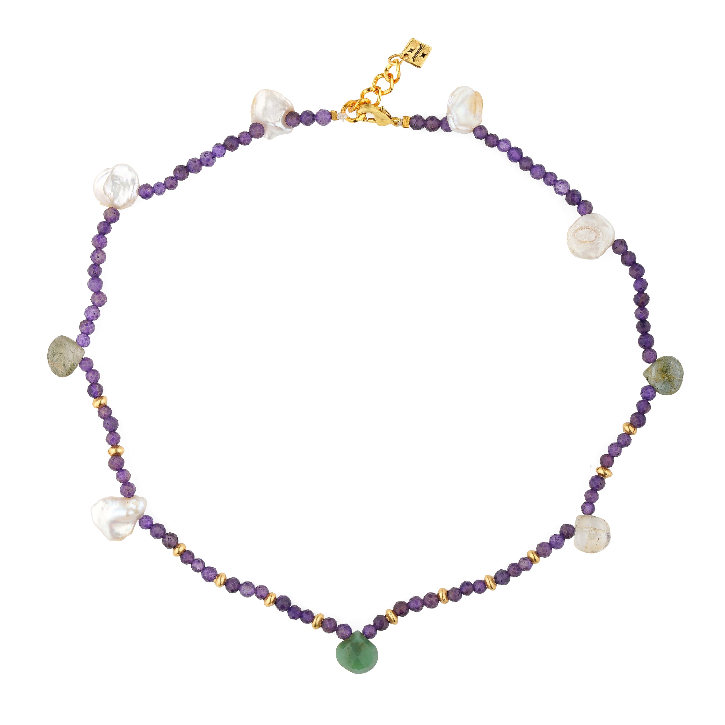 Violet Veil Choker (Amethyst multi)