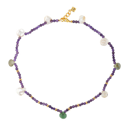 Violet Veil Choker (Amethyst multi)