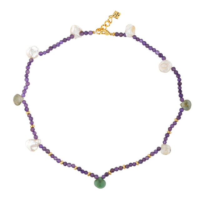 Violet Veil Choker (Amethyst multi)