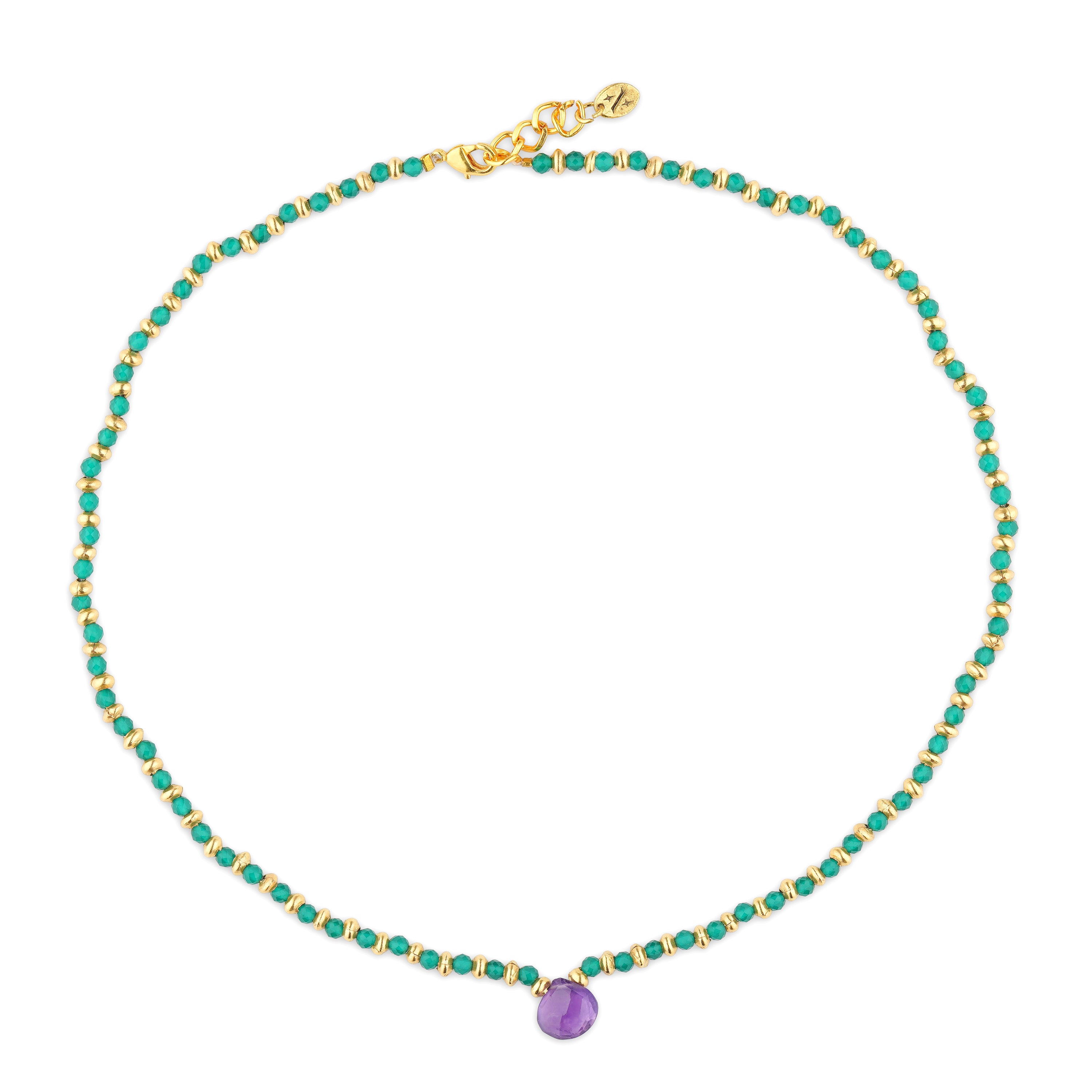Sacred Roots Choker (Green Onyx)