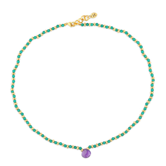 Sacred Roots Choker (Green Onyx)