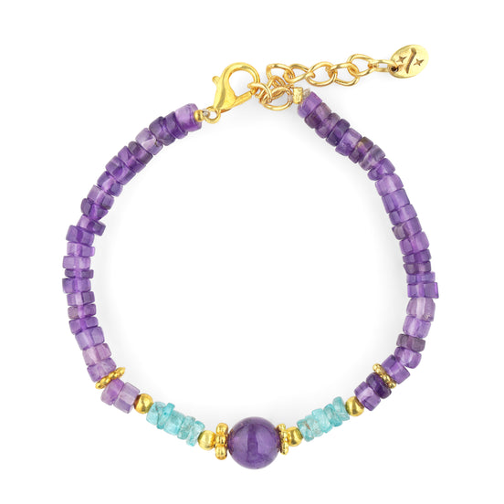 Inner Tide Bracelet (Amethyst + Apatite)