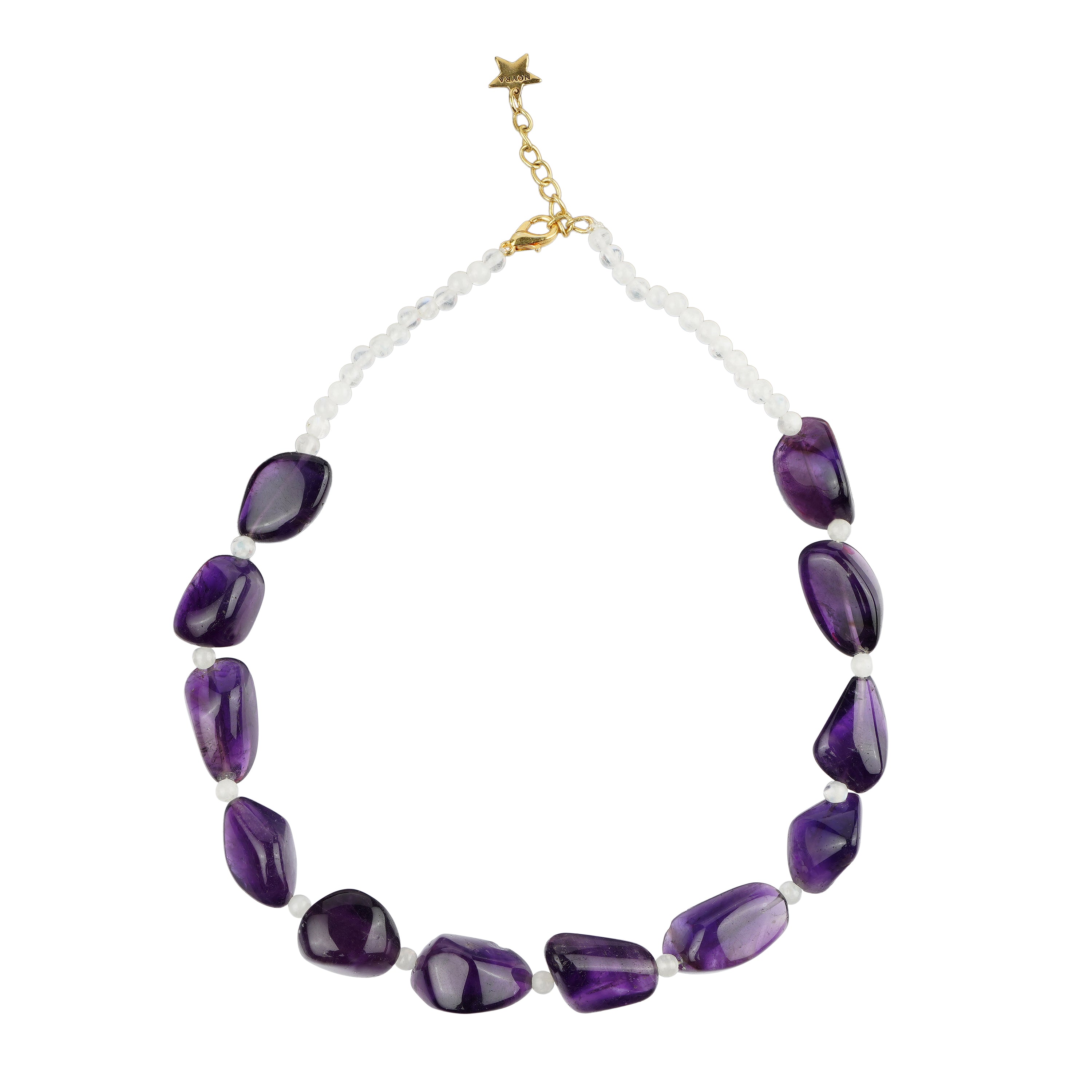 Violet Veil Tumble Necklace