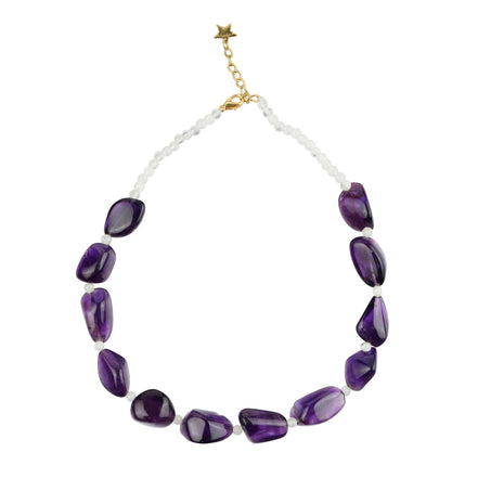 Violet Veil Tumble Necklace