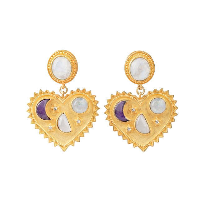Moonlit Hearts Earrings