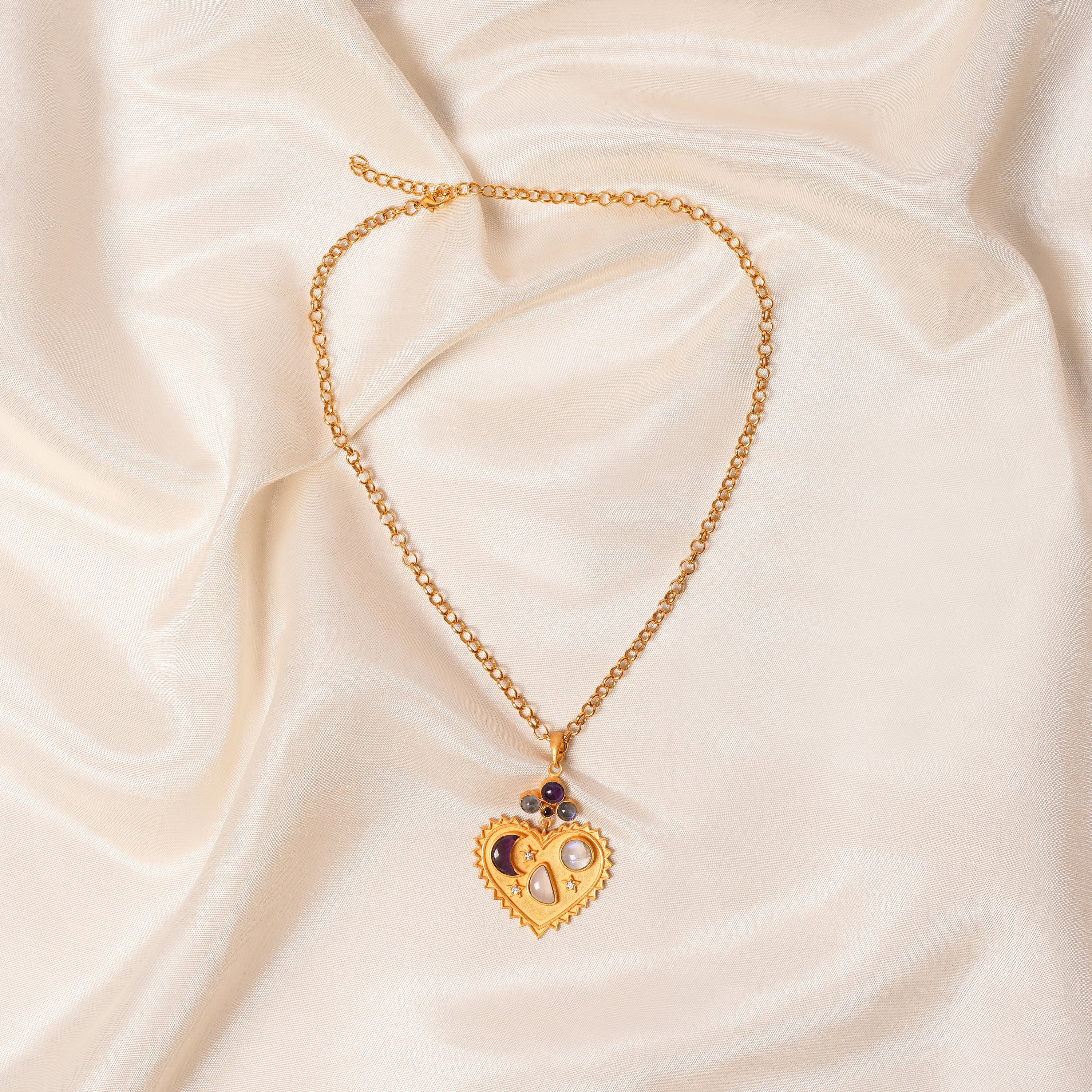 Moonlit Hearts Necklace