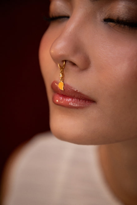 Aamra Septum Ring - model shot