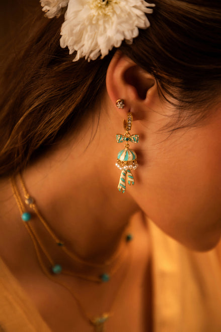 Jalsa Jhumkas - model shot